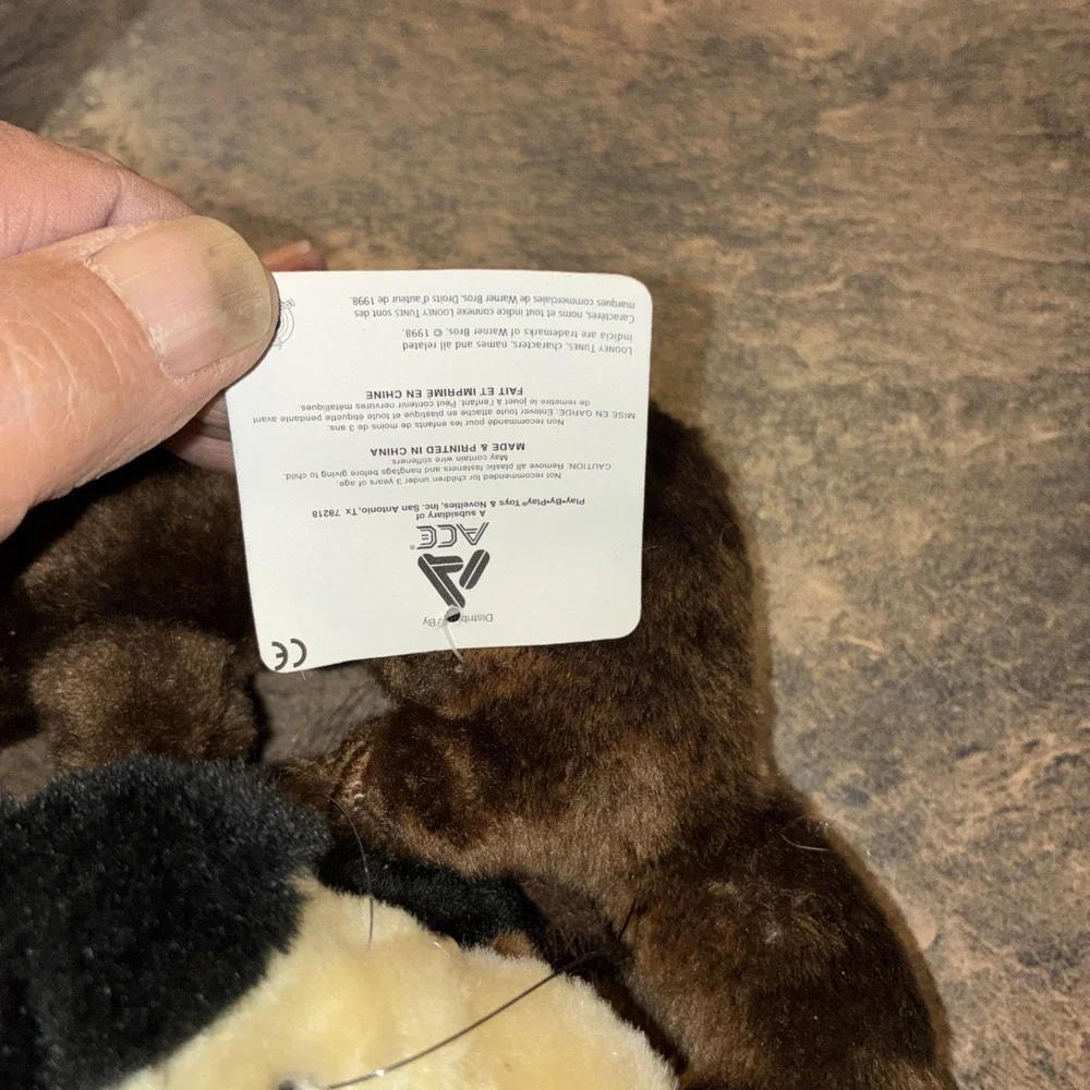 Vintage Looney Tunes Taz Tazmanian Devil Plush 1998 14